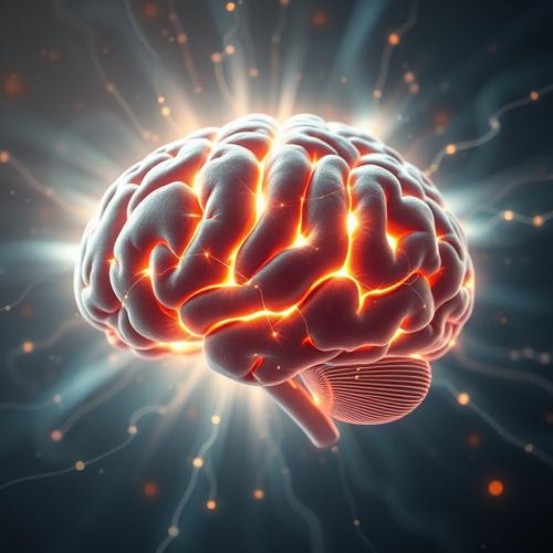 Glowing brain illustration representing cognitive therapy benefits